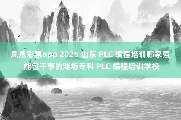 凤凰彩票app 2026 山东 PLC 编程培训哪家强 能包干事的潍坊专科 PLC 编程培训学校